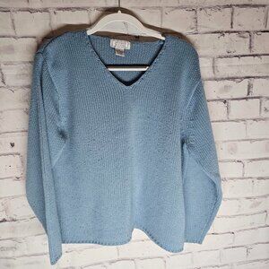 Jennifer Moore Light Blue Sweater